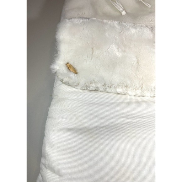 Plush Baby Sleeping Pad Bag Made In France White For 0-12 Months Co-sleep Crib - Picture 4 of 15